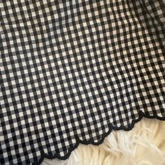 Rails Harley Shirt in Black & White Gingham w Flutter Sleeve - size Medium - EUC - Picture 7 of 16